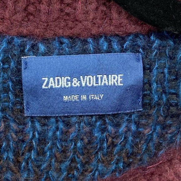 Zadig & Voltaire Kong Sweater Raglan Multicolor S - Picture 5 of 6